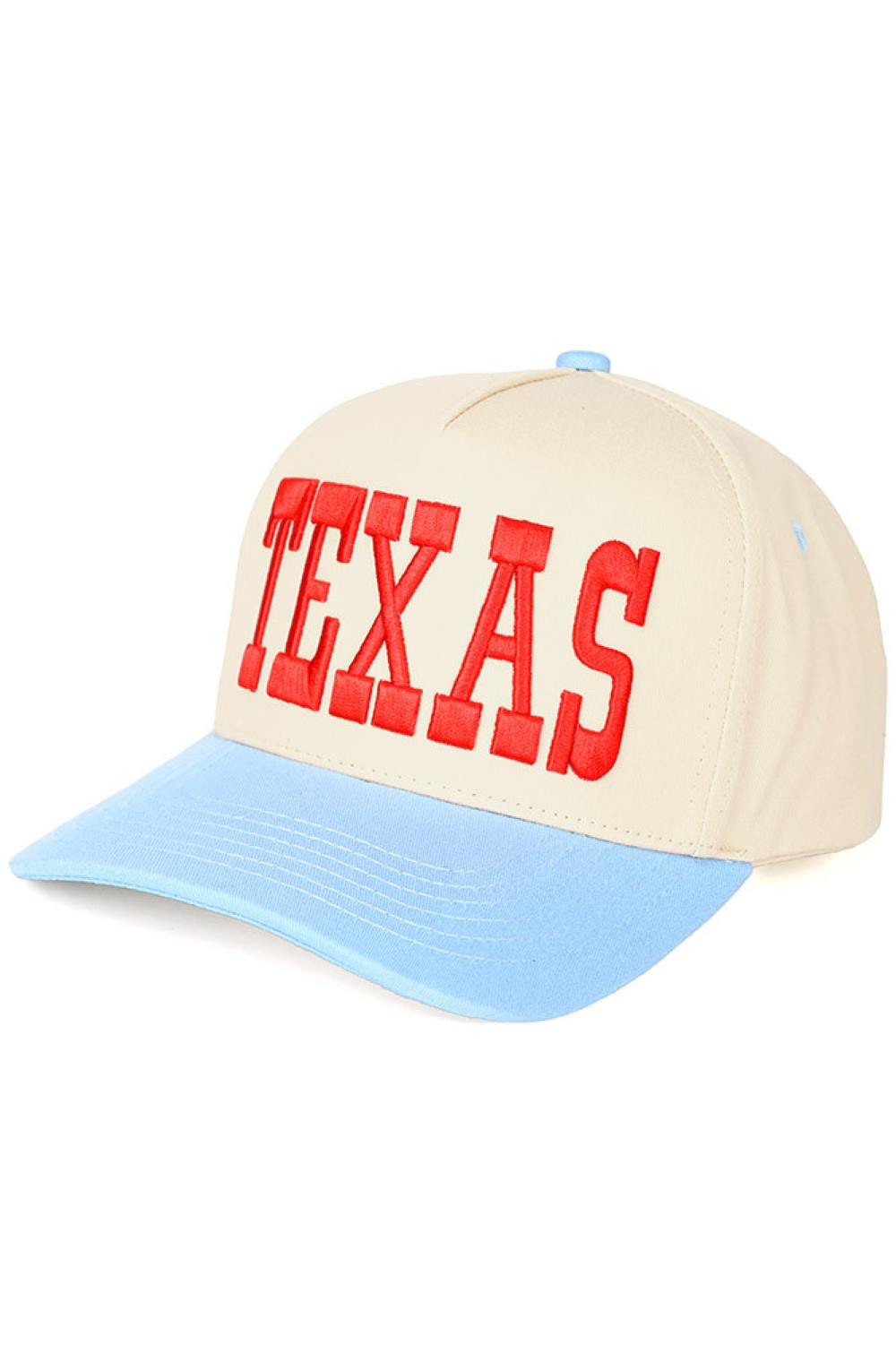 sky Blue C.C TEXAS Embroidered Cotton Baseball Cap combines classic style with durable comfort. Crafted from high-quality cotton, this cap provides breathability and a soft feel, making it an ideal choice for everyday wear. The detailed Texas embroidery adds a distinctive, authentic touch, perfect for showing state pride or enhancing casual outfits. Its adjustable strap ensures a secure, customized fit for all-day comfort. This cap is a versatile accessory that blends functionality with timeless design.