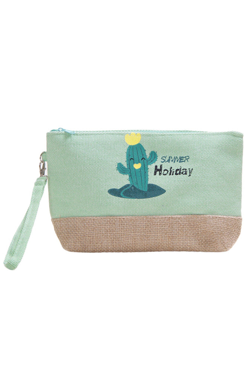 Cactus Beach Bag Pouch offers a stylish and practical solution for organizing your essentials at the beach. Crafted with durable materials, it provides secure storage for small items like keys, sunscreen, and sunglasses, keeping them easily accessible and protected from sand and moisture. Its compact design fits seamlessly inside larger beach bags, enhancing convenience without adding bulk. Ideal for those who value both function and fashion during their seaside outings.