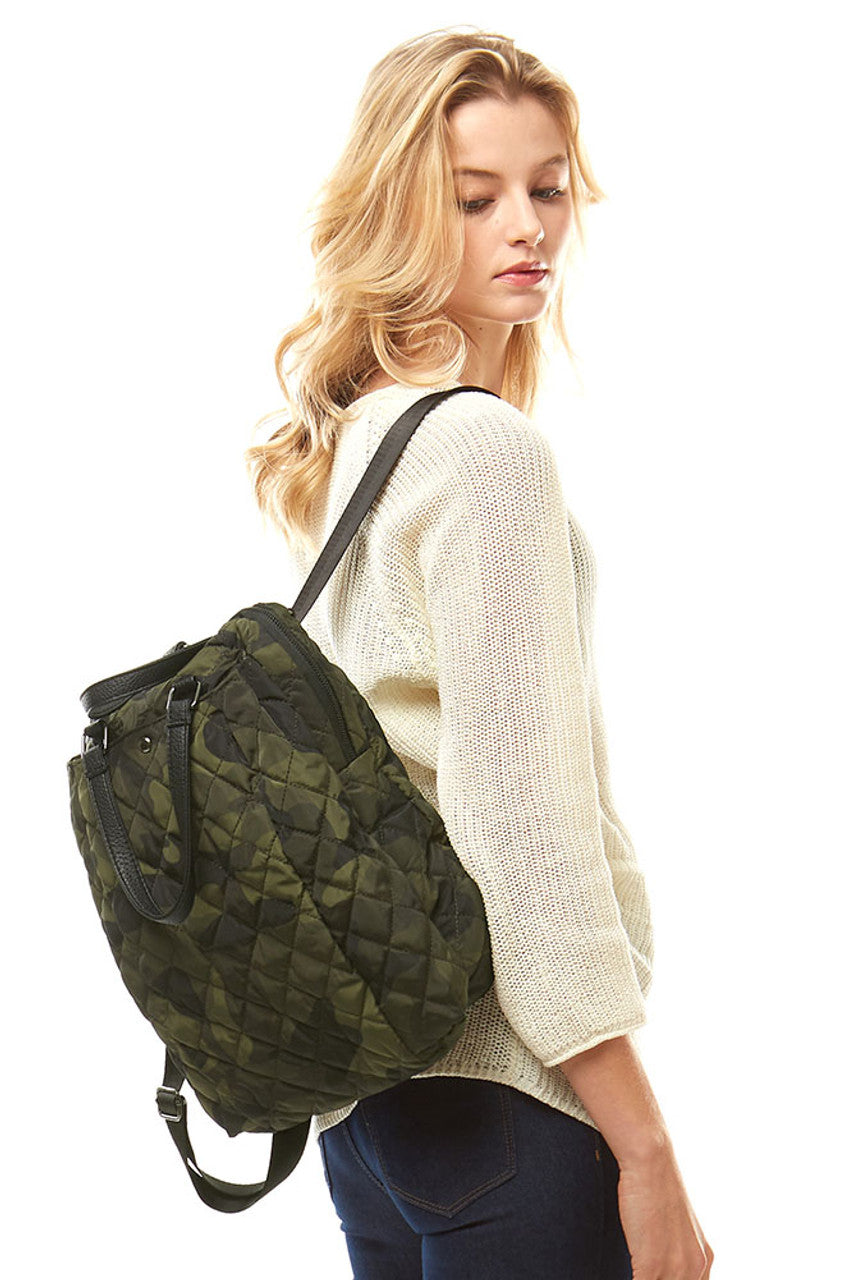 Camo Puffer Backpack combines durable, weather-resistant materials with a stylish camouflage design, ideal for urban and outdoor use. Its padded construction offers enhanced protection for your belongings, while multiple compartments provide organized storage. Ergonomically designed straps ensure comfortable wear during extended use, making it a practical choice for daily commuting or adventurous outings.
