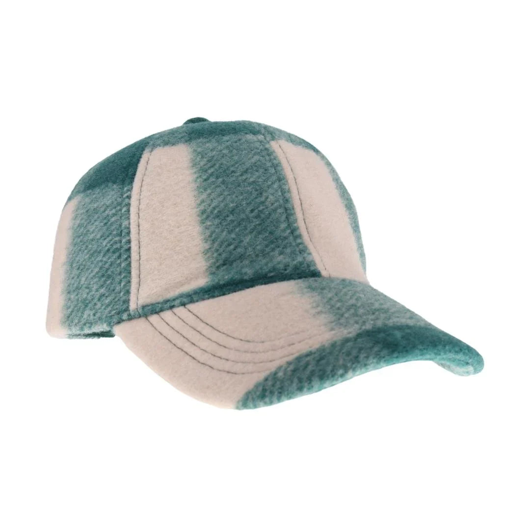 Green Multi-C.C checkered pattern baseball cap is perfect for any casual outfit. Made with high-quality materials, it offers both comfort and style. The bold pattern adds a trendy touch to your look, while the adjustable strap ensures a perfect fit. Stay cool and stylish in this must-have baseball cap.