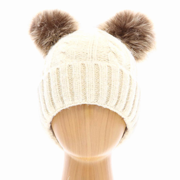 Soft Cable Knit Double Faux Fur Pom Pom Beanie Hat Warm Knit Winter Hat Cable Knit Beanie hat, be warm & cozy with this winter hat while adding a pop of color to your ensemble. Classic, trendy & chic to match your stylish fashion. Perfect Gift, Birthday, Christmas, Holiday, Anniversary, Valentine’s Day, Wife, Daughter