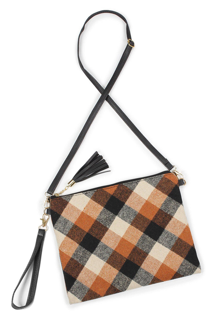 Plaid Pattern Crossbody Bag combines timeless style with practical design. Crafted with a classic plaid pattern, this bag offers a versatile accessory that complements various outfits. Its compact size and adjustable strap provide comfortable, hands-free carrying, ideal for daily use or travel. Durable materials ensure long-lasting wear, while the secure closure keeps your essentials safe. Perfect for those seeking a blend of fashion and functionality in a single accessory.