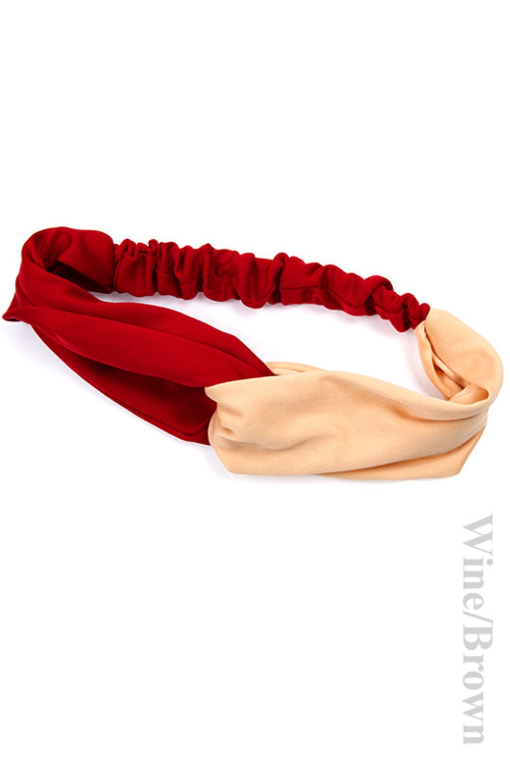 Wine Brown The C.C Headband is a stylish women's fashion essential featuring a striking two-tone solid design inspired by classic college colors. Made from soft, breathable fabric, this headband delivers all-day comfort whether you're heading to class, the gym, or out with friends. The versatile color combination pairs effortlessly with any outfit, making it the perfect accessory to elevate your casual or preppy look.