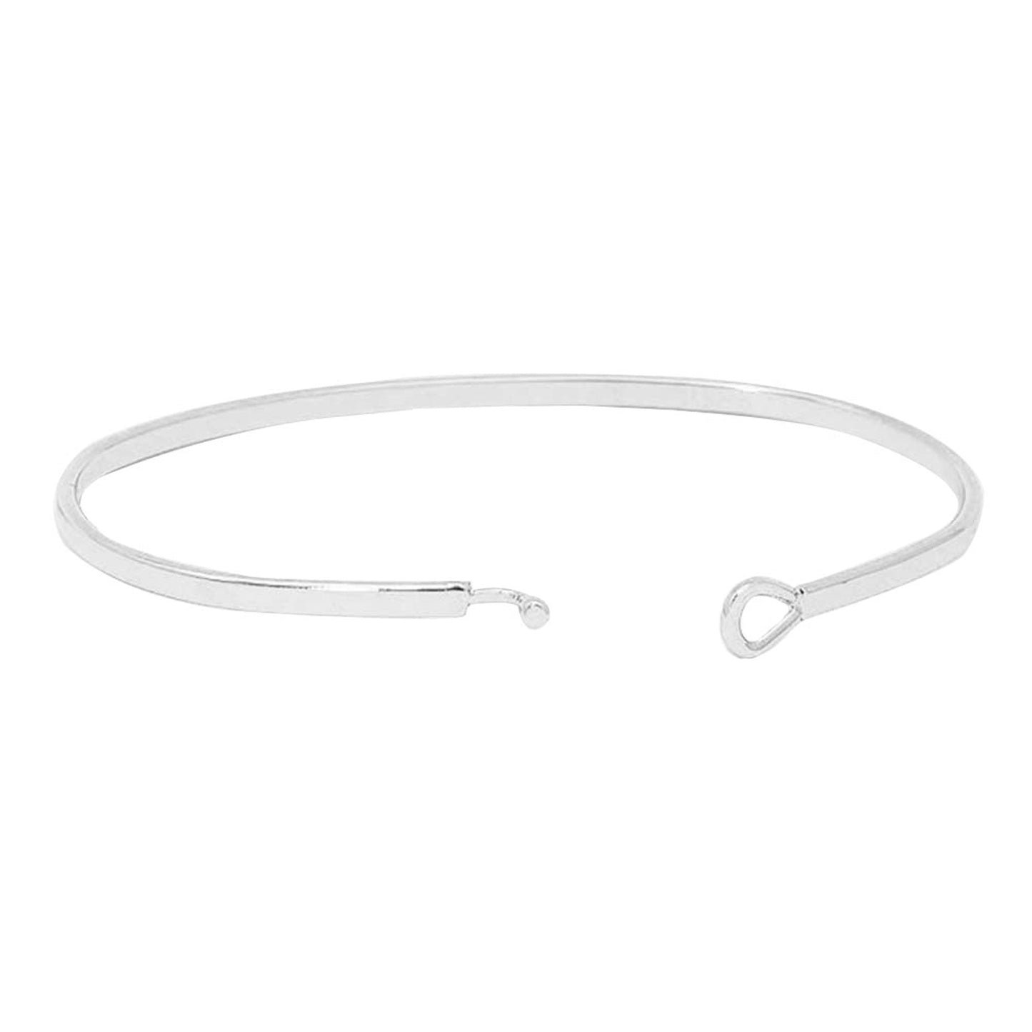 Rhodium White You're My Person Brass Thin Metal Hook Bracelet. Look like the ultimate fashionista with these Bracelet! Add something special to your outfit this Valentine! special It will be your new favorite accessory. Perfect Birthday Gift, Anniversary Gift, Mother's Day Gift, Graduation Gift, Valentine's Day Gift.