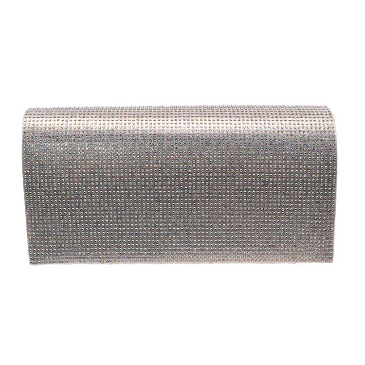 AB Silver Bling Evening Clutch Crossbody Bag, look like the ultimate fashionista even when carrying a small Clutch Crossbody for your money or credit cards. Great for when you need something small to carry or drop in your bag. Perfect for grab and go errands, keep your keys handy & ready for opening doors as soon as you arrive.