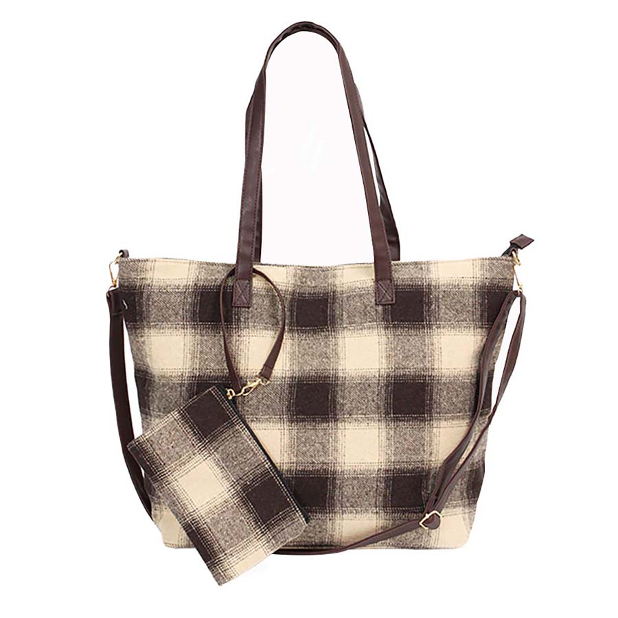 Beige Buffalo Check Weekend Tote Bag, the unique buffalo Check print let you stand out, be gorgeous and make an individual statement of fashion. It will be your new favorite accessory to hold onto all your items altogether in one place. The top zipper keeps everything secure and safe. It's easy to carry, and lightweight to run errands or a night out on the town. It's a smart gift for Birthdays, holidays, Christmas, New Year, etc. for your friends, family, and the persons you love and care for.