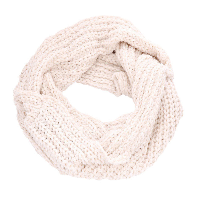 Beige Cable Knit Infinity Scarf, delicate, warm, on trend & fabulous, a luxe addition to any cold-weather ensemble. This Check Knit Infinity scarf combines great fall style with comfort and warmth. It's a a perfect weight can be worn to complement your outfit, or with your favorite fall jacket. Great for daily wear in the cold winter to protect you against chill, classic infinity-style scarf & amps up the glamour with plush material that feels amazing snuggled up against your cheeks.