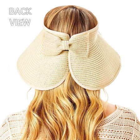 Beige Mother Of The Bride Message Roll Up Foldable Visor Sun Hat, This visor hat with Mother Of The Bride Message is Open top design offers great ventilation and heat dissipation. Features a roll-up function; incredibly convenient as it is foldable for easy storage or for taking on the go while traveling. Wonderful UV Protection Summer sun hat that is perfect for gardening, walking along the beach,hanging by the pool, or any other outdoor activities.
