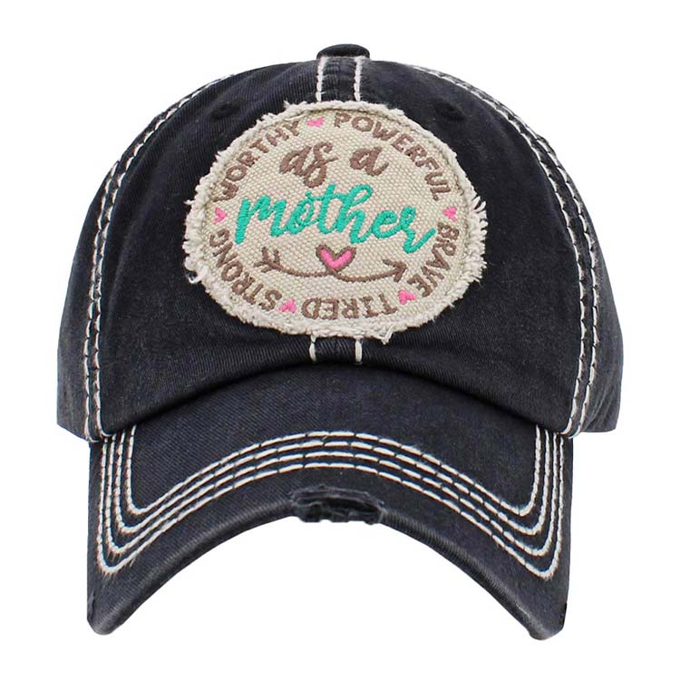 Black As A Mother Message Vintage Baseball Cap, is a fun, cool & Message, Mother-themed cap that gives you a different yet beautiful look to amp up your confidence. Show your love for Mother with this beautiful Vintage Baseball Cap. An excellent gift for your mom on a birthday, mother's day, or any other meaningful occasion.