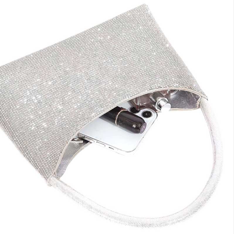 Black Bling Tote Evening Bag, is beautifully designed and fit for all occasions & places. Show your trendy side with this awesome tote evening bag. Have fun and look stylish. Versatile enough for carrying straight through the week, perfectly lightweight to carry around all day. Perfect for makeup, money, credit cards, keys or coins, and many more things.