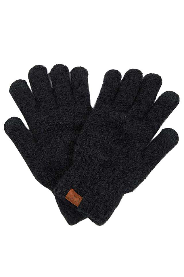 Black C C solid boucle gloves, These boucle gloves are designed nicely that enrich your beauty and highlight and/or contrast many different outfits. Stay warm and cozy with these gloves in winter or cold weather. Different color variations give you the opportunity to coordinate with different outfits in style. Perfect pair for the holiday season, outdoor activity, camping, running, skiing, and holiday shopping. Stay beautiful and warm!