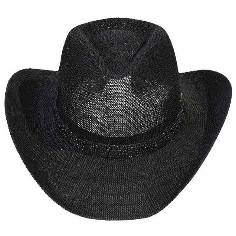 Black C.C Black Pearl Rhinestone Trim Cowboy Hat, get ready with this rhinestone cowboy hat to receive the best compliments on any special occasion. It looks so pretty, bright, and elegant on any special occasion. These cowboy hats are perfect for parties, Evenings, brides, bridal parties, and any other special occasion.