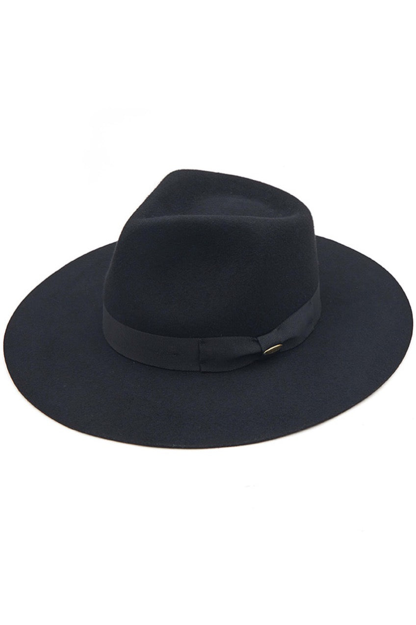 Black C.C Wool Felt Detailed Panama Summer Sun Hat With Ribbon Band Trim; Unique, timeless & classic Summer Sun Fedora Hat has a ribbon band trim material accent. Trendy Birthday, Holiday Gift, Christmas Gift, Regalo de Navided, Bad hair days, casual everyday wear, Anniversary Gift, Fall Outfit, Cool Fashion Fedora, Valentine's Day Gift