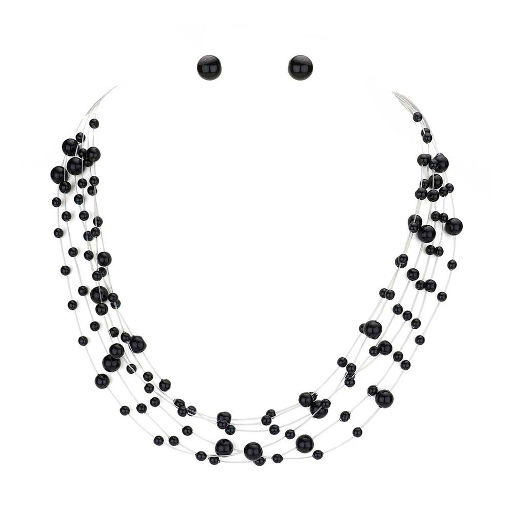 Black Galactic Pearl Collar Necklace. Wear a pop of shine to complete your ensemble with perfect beauty with extra luxe. The perfect accessory for adding the right amount of shimmer and a touch of class to special events. These classy pearl collar necklaces are perfect for Party, Wedding, Evening, and even everyday wear. Awesome gift for birthday, Anniversary, Valentine’s Day, or any special occasion. Show your ultimate class!
