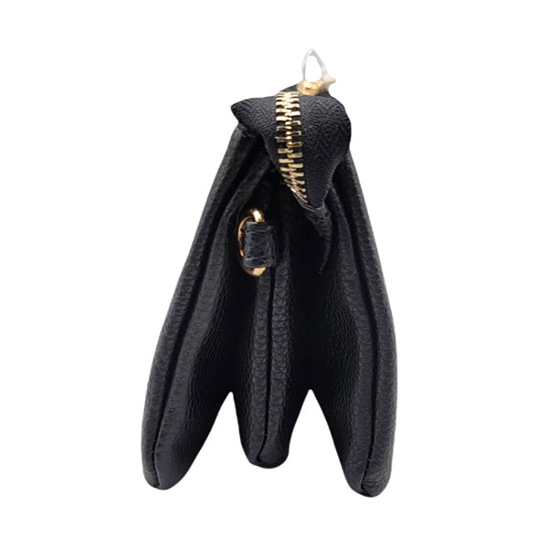 Black Trio Faux Leather Rectangle Crossbody Bag, Look like the ultimate fashionista with these Crossbody bags! Add something special to your outfit! This fashionable bag will be your new favorite accessory. Perfect Birthday Gift, Anniversary Gift, Mother's Day Gift, Graduation Gift, Valentine's Day Gift.