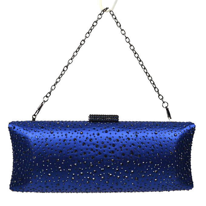 Blue Luxury Satin Evening Handbag Clutch Bag Bridal Party Purse, is the perfect choice to carry on the special occasion with your handy stuff. It is lightweight and easy to carry throughout the whole day. You'll look like the ultimate fashionista carrying this trendy clutch Bag. The beautiful design makes it stunning and will increase your beauty to a greater extent making you stand out from the crowd.