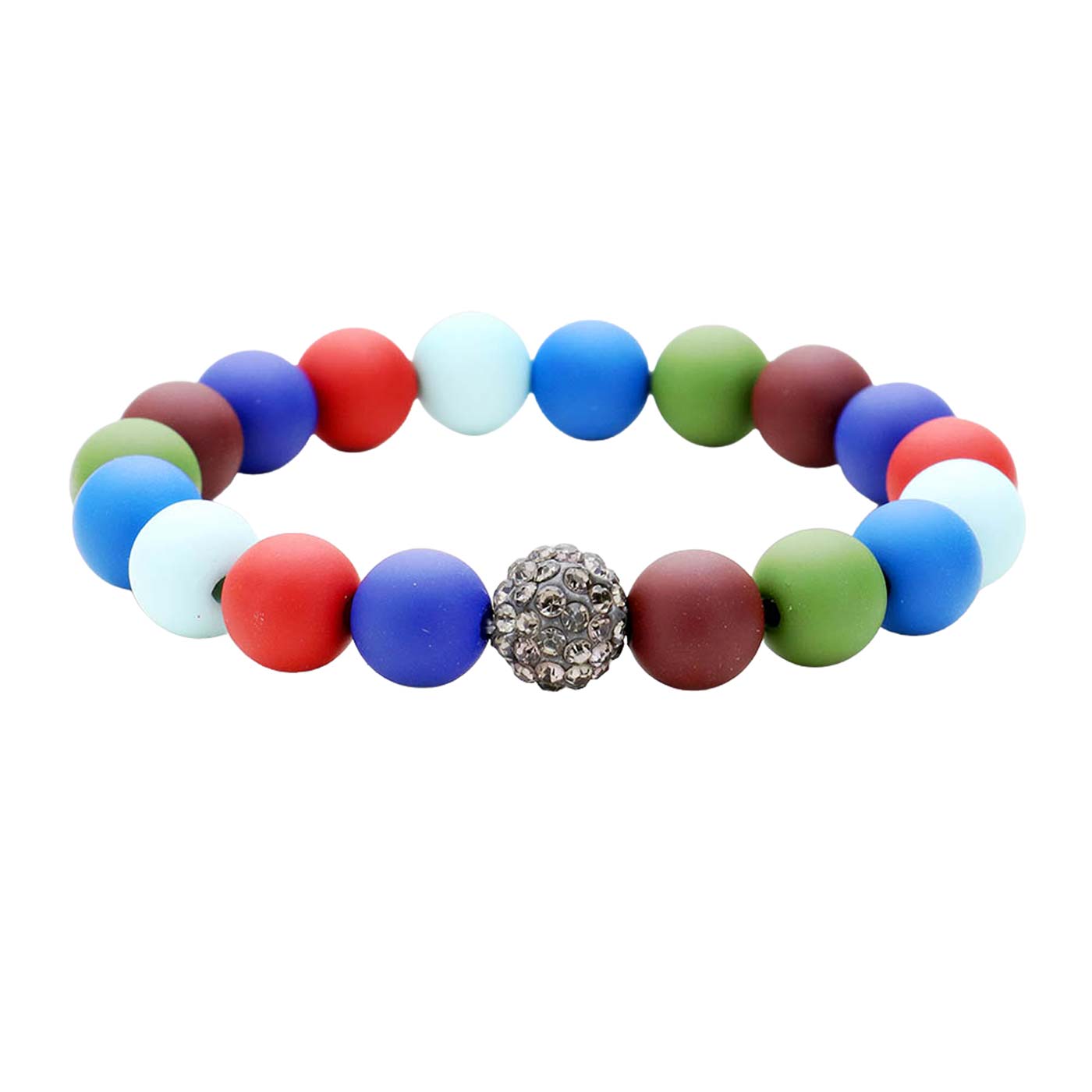 Blue Multi Colorful Shamballa Ball Rhinestone Stretch Bracelet, The combination of rhinestone and wooden theme adds an extra glow to your outfit on special occasions. Pair these with a tee and jeans and you are good to go. Jewelry that fits your lifestyle! It will be your new favorite go-to accessory. create the mesmerizing look you have been craving on any special occasion! Can go from the office to after-hours with ease, adding a sophisticated glow to any outfit on a special occasion.