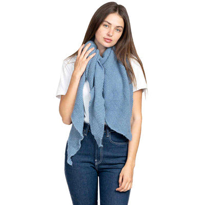 Blue Plain Solid Triangle Scarf Shawl, this timeless scarf shawl is Soft, Lightweight, and Breathable Fabric, Close to the Skin, and Comfortable to Wear. Great to wear daily in the cold winter to protect you against the chill. It amplifies the glamour with a plush material that feels amazing snuggled up against your cheeks. It gives a lot of options to dress up your attire. It goes well with any outfit from jeans and a tee to work trousers and a sweater.