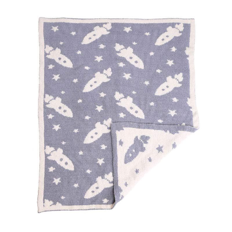 Blue Rocket Patterned Kids Blanket, is a highly versatile Rocket Patterned Blanket that is warm and beautiful at the same time. This reversible throw blanket is perfect for all kids. Give your bedroom or living room a neutral look update with a bold Rocket printed design on both sides. This beautiful blanket keeps your kids perfectly warm, cozy & toasty.