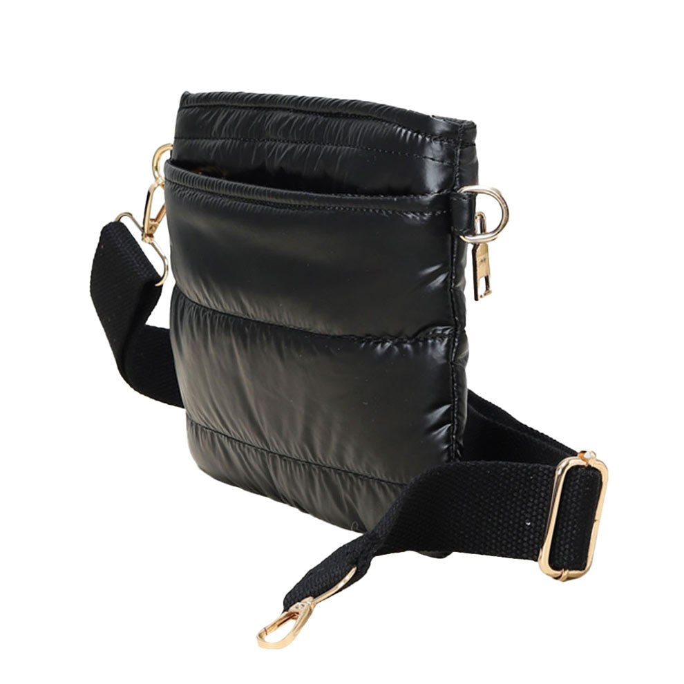 Bronze Solid Puffer Crossbody Bag, Complete the look of any outfit on all occasions with this Solid Puffer Crossbody Bag. Beautiful color variations make this bag fit for any outfit at any place. It offers enough room for your essentials. With a One Inside Zipper Pocket, and a secured Chain Closure at the top. This bag will be your new go-to! Casual, & easy style, can be used for Work, School, Excursions, Going out, Shopping, Parties, etc. Stay trendy!