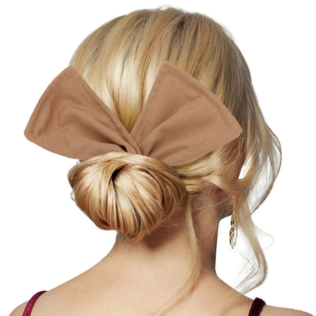Brown Solid Color Deft Bun Maker Hair Band. Deft Bun Maker Hair Band making you feel extra glamorous. Push back your hair with this pretty Bun Maker Hair Band, add a pop of color to any plain outfit! Be ready to receive compliments. Be the ultimate trendsetter wearing this chic headband with all your stylish outfits!