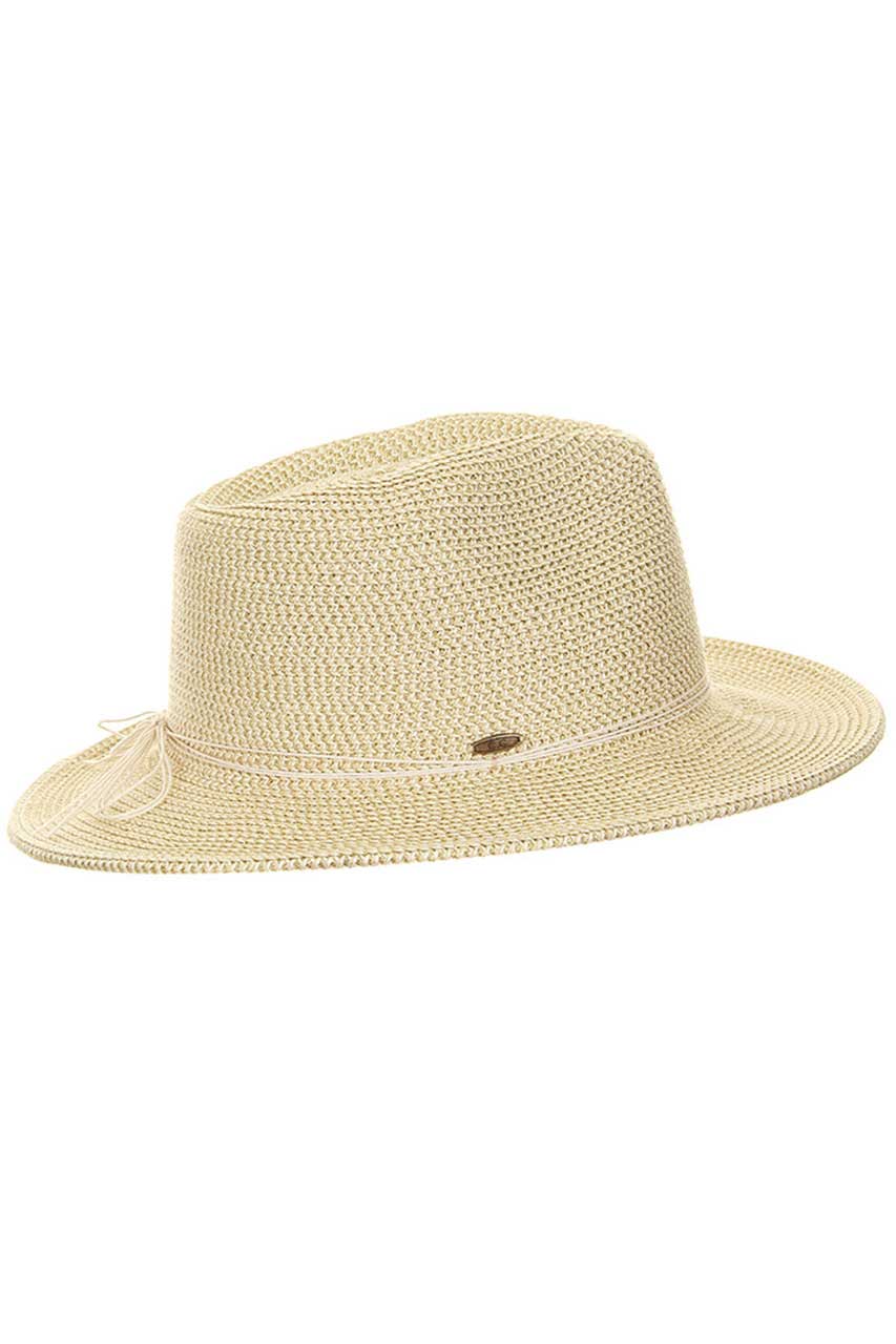 C.C Lurex Paper Straw Panama Sun Hat, whether you’re basking under the summer sun at the beach, lounging by the pool, or kicking back with friends at the lake, a great hat can keep you cool and comfortable even when the sun is high in the sky. Large, comfortable, and perfect for keeping the sun off of your face, neck, and shoulders, ideal for travelers who are on vacation or just spending some time in the great outdoors.
