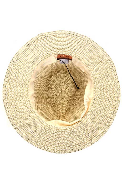 C.C Lurex Paper Straw Panama Sun Hat, whether you’re basking under the summer sun at the beach, lounging by the pool, or kicking back with friends at the lake, a great hat can keep you cool and comfortable even when the sun is high in the sky. Large, comfortable, and perfect for keeping the sun off of your face, neck, and shoulders, ideal for travelers who are on vacation or just spending some time in the great outdoors.