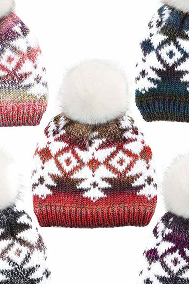C.C Multi Yarn Aztec Beanie Hat, before running out the door into the cool air, you’ll want to reach for this toasty Aztec beanie to keep you incredibly warm. Accessorize the fun way with this beanie winter hat, it's the autumnal touch you need to finish your outfit in style. Awesome winter gift accessory! Perfect Gift Birthday, Christmas, Stocking Stuffer, Secret Santa, Holiday, Anniversary, Valentine's Day, Loved One.