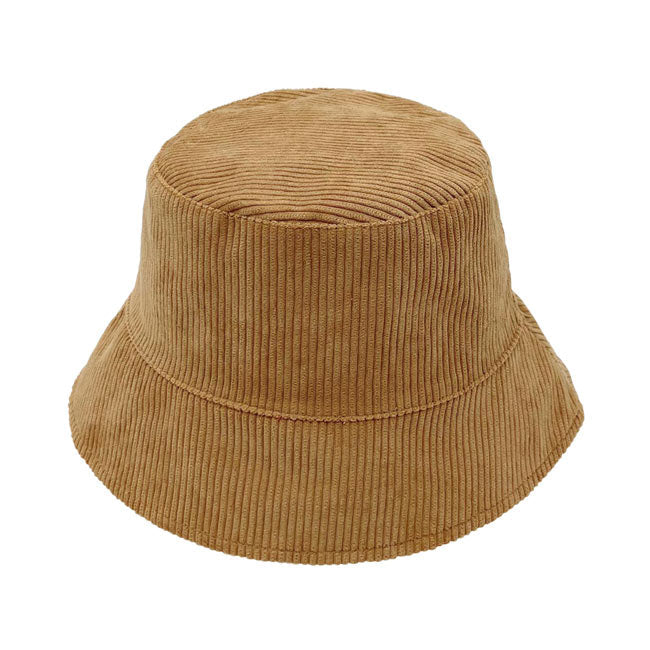 Camel Solid Corduroy Bucket Hat, show your trendy side with this floral corduroy bucket hat. Adds a great accent to your wardrobe, This elegant, timeless & classic Bucket Hat looks fashionable. Perfect for that bad hair day, or simply casual everyday wear; Accessorize the fun way with this solid Corduroy bucket hat. It's the autumnal touch you need to finish your outfit in style. Awesome winter gift accessory.