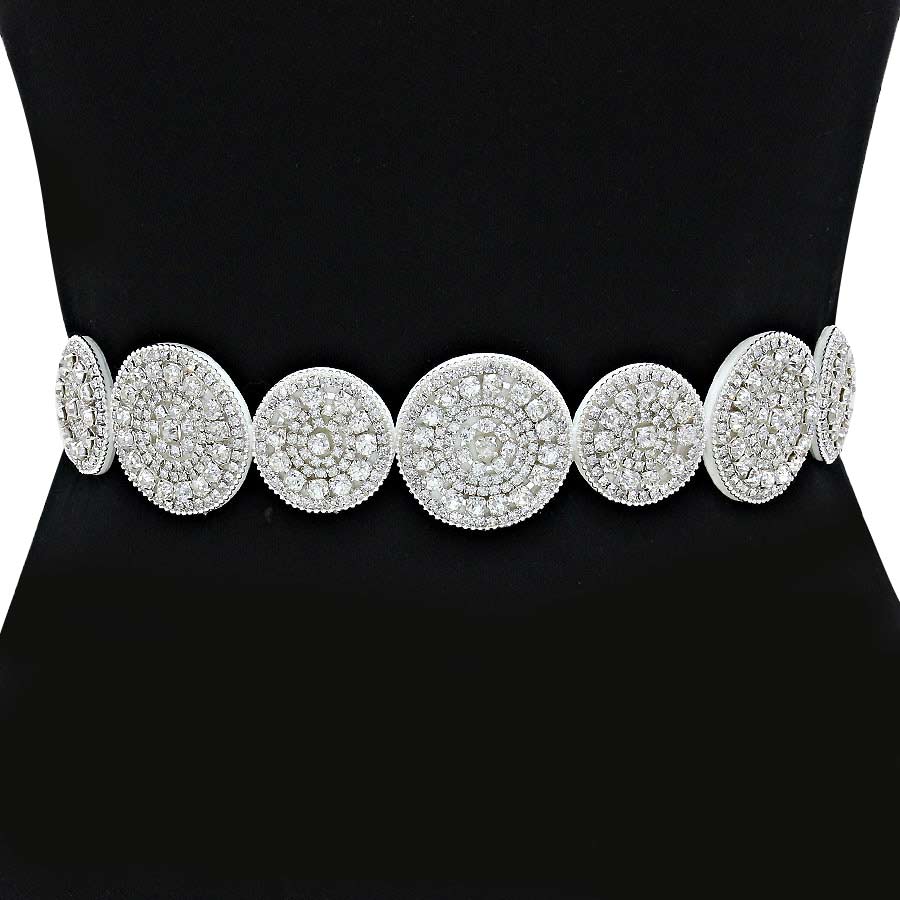 Clear White Deco Ring Organza Belt Choker Headband, is an awesome deco ring-designed belt choker headband that surely amps up your beauty & adds extra luxe to your outlook on special occasions. You can this product as a belt or headband or choker at a wedding or bridal confidently to show your elegance & perfect class and make you stand out from the crowd.