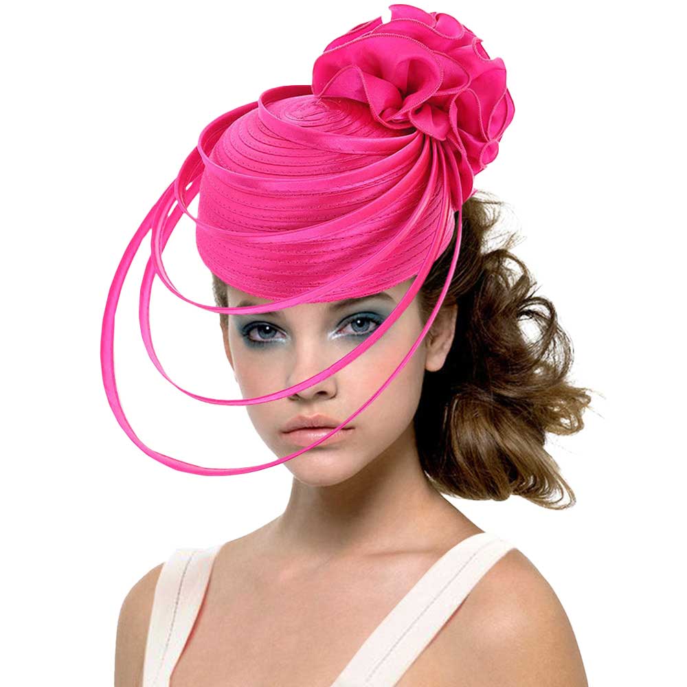 Fuchsia Fabric Pointed Elastic String Dressy Hat, is an elegant and high fashion accessory for your modern couture. Unique and elegant hats, family, friends, and guests are guaranteed to be astonished by this elastic string dressy hat. The fascinator hat with exquisite workmanship is soft, lightweight, skin-friendly, and very comfortable to wear. The trendy and stunning style adds a touch of ethereal fairytale sparkle to your, which makes you more charming in the crowd.
