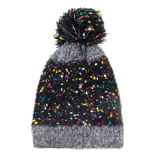 Multi Color Sprinkles Pom Pom Beanie Hat Winter Hat Pom Pom Hat, reach for this classic toasty hat to keep you incredibly warm in the chilly winter weather, the wintry touch finish to your outfit. Perfect Gift Birthday, Christmas, Holiday, Anniversary, Stocking Stuffer, Secret Santa, Valentine's Day, Loved One, BFF