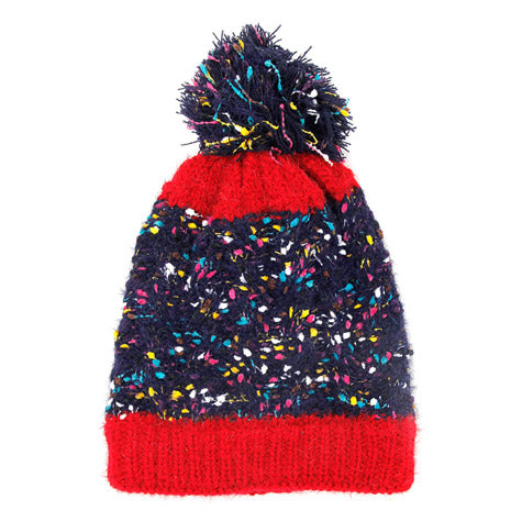 Multi Color Sprinkles Pom Pom Beanie Hat Winter Hat Pom Pom Hat, reach for this classic toasty hat to keep you incredibly warm in the chilly winter weather, the wintry touch finish to your outfit. Perfect Gift Birthday, Christmas, Holiday, Anniversary, Stocking Stuffer, Secret Santa, Valentine's Day, Loved One, BFF