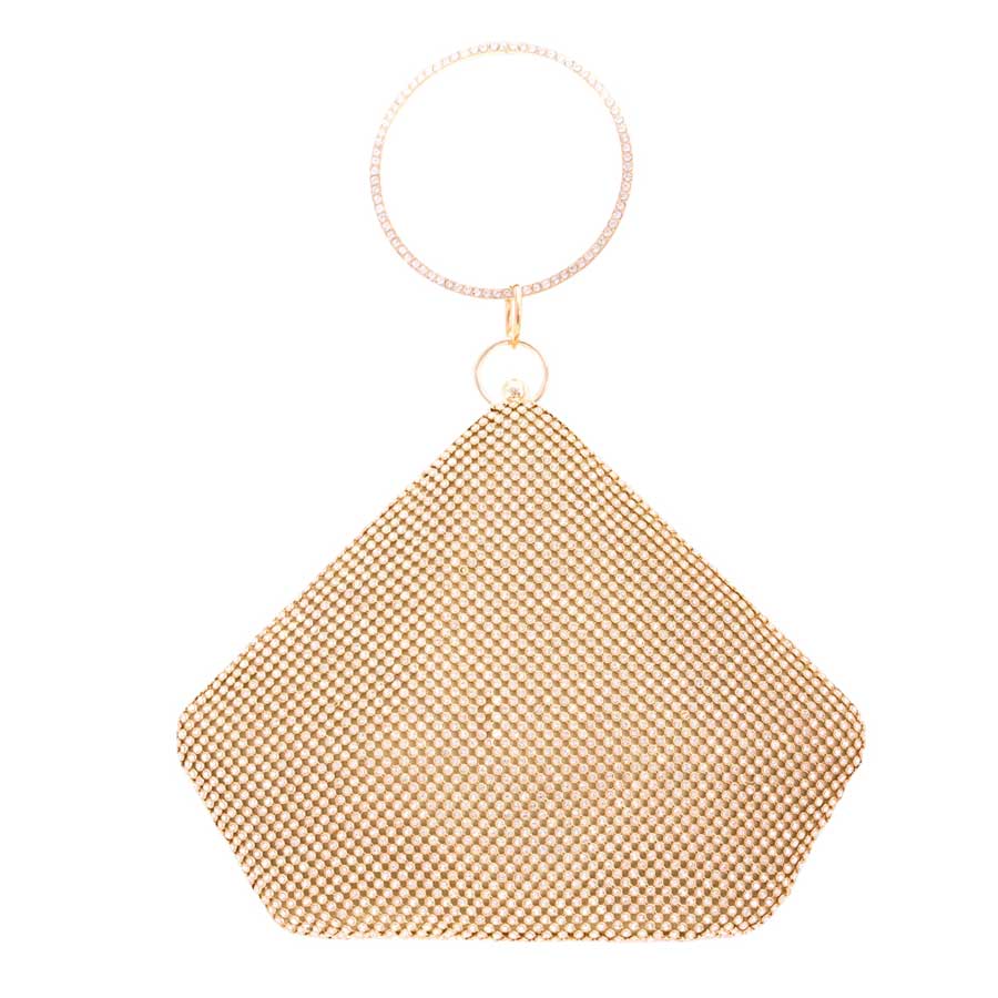 Gold Bling Angled Evening Tote Crossbody Bag, is beautifully designed and fit for all occasions & places. Show your trendy side with this awesome tote crossbody bag. Versatile enough for carrying straight through the week, perfectly lightweight to carry around all day on special occasions. Perfect for makeup, money, credit cards, keys or coins, and many more things.