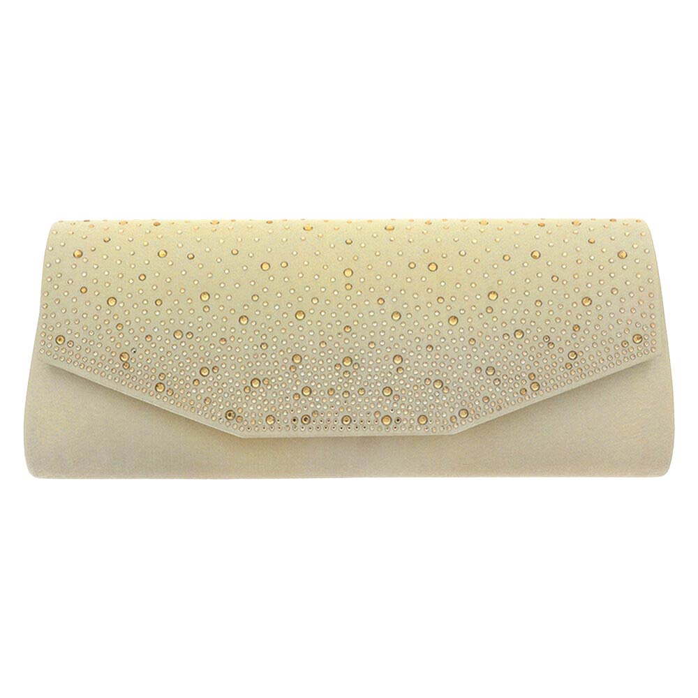 Gold Bling Solid Rectangle Evening Clutch Crossbody Bag, look like the ultimate fashionista when carrying this small clutch bag, great for when you need something small to carry or drop in your bag. Perfect gifts for weddings, birthdays, Mother’s Day, anniversaries, holidays, Mardi Gras, Valentine’s Day, or any occasion.