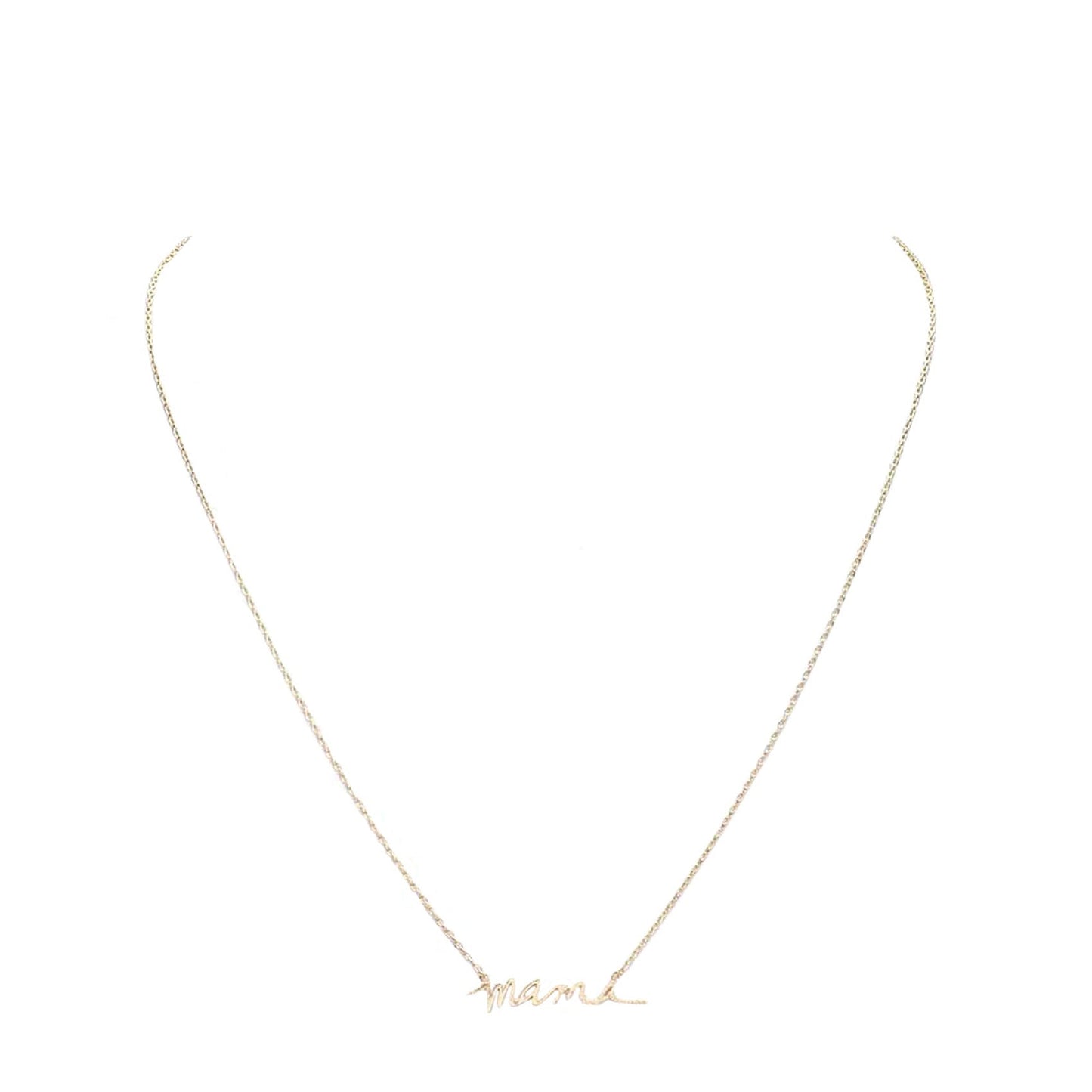 Gold Brass Metal MAMA Pendant Necklace, Get ready with these Necklace, put on a pop of color to complete your ensemble. Perfect for adding just the right amount of shimmer & shine and a touch of class to special events. This Mama Necklace is the ideal Mother's Day present for all the unique ladies in your life, as well as those who have been inspired by sports moms