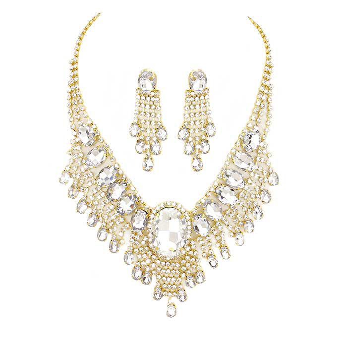 Gold Glass Stone Ephemeral Wings Necklace, Glass Statement stunning jewelry set will sparkle all night long making you shine out like a diamond. Make a stylish addition to your fashion necklace and jewelry collection. put on a pop of color to complete your ensemble. perfect for a night out on the town or a black tie party, Perfect Gift, Birthday, Anniversary, Prom, Mother's Day Gift, Wedding, Bridesmaid etc.