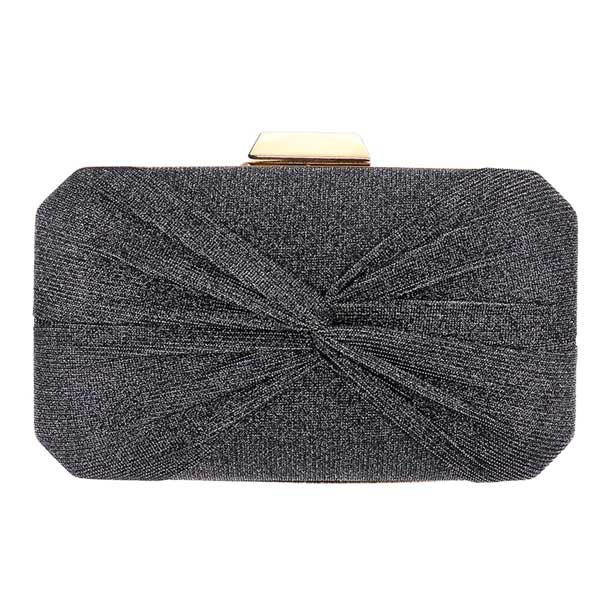 Gray Knotted Shimmery Evening Clutch Crossbody Bag, is the perfect choice to carry on the special occasion with your handy stuff. It is lightweight and easy to carry throughout the whole day. You'll look like the ultimate fashionista while carrying this Knot-themed Rhinestone Crossbody Evening Bag. This stunning Clutch bag is perfect for weddings, parties, evenings, cocktail parties, wedding showers, receptions, proms, etc.