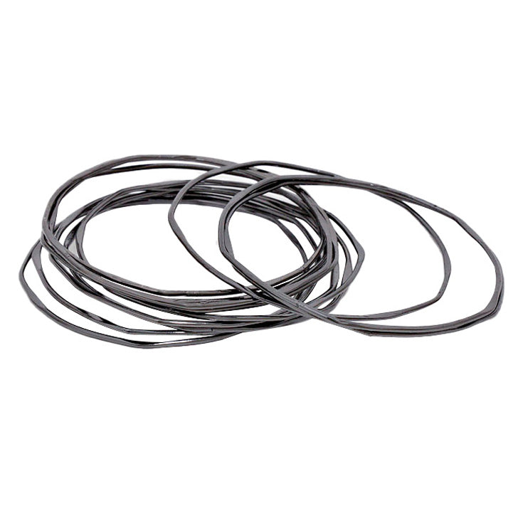 Hematite 12PCS - Metal Stackable Bangle Bracelets; these stackable bracelets can light up any outfit, and make you feel absolutely flawless. Fabulous fashion and sleek style adds a pop of pretty color to your attire, coordinate with any ensemble from business casual to everyday wear. Goes with any of your casual outfits and Adds something extra special. Great gift idea for Birthday, Prom, Mothers day, Anniversary or any other occasion.