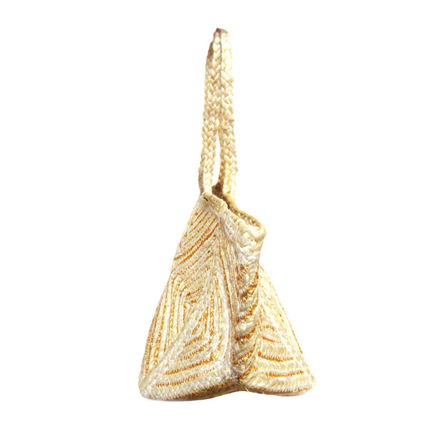 Ivory Geometric Patterned Shoulder Bag, Shoulder Bag great for different activities including quick getaways, long weekends, picnics, beach or even to go to the gym! Works with any outfit and will always get compliment from others. Roomy enough to carry all of your essentials, shoulder strap provides comfortable, hassle-free carrying, suitable for different ages, ideal for everyday use.