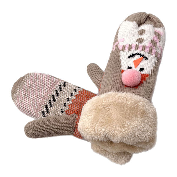 Ivory Snowman Printed Faux Fur Mitten Gloves reach for these toasty mittens to keep warm & cozy. Accessorize the fun way with these gloves, Perfect December Birthday Gift, Christmas Gift, Regalo Navidad, Regalo Cumpleanos, Stocking Stuffer, Secret Santa, Holiday Parties, Intercambio de Regalos, White Elephant Gift