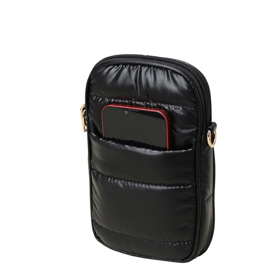 Ivory Puffer Rectangle Crossbody Bag, This puffer fashion crossbody features one front slip pocket and one inside slip pocket, and a secured zipper closure at the top, this bag will be your new go-to! These beautiful and trendy Crossbody bags have adjustable and detachable hand straps that make your life more comfortable.