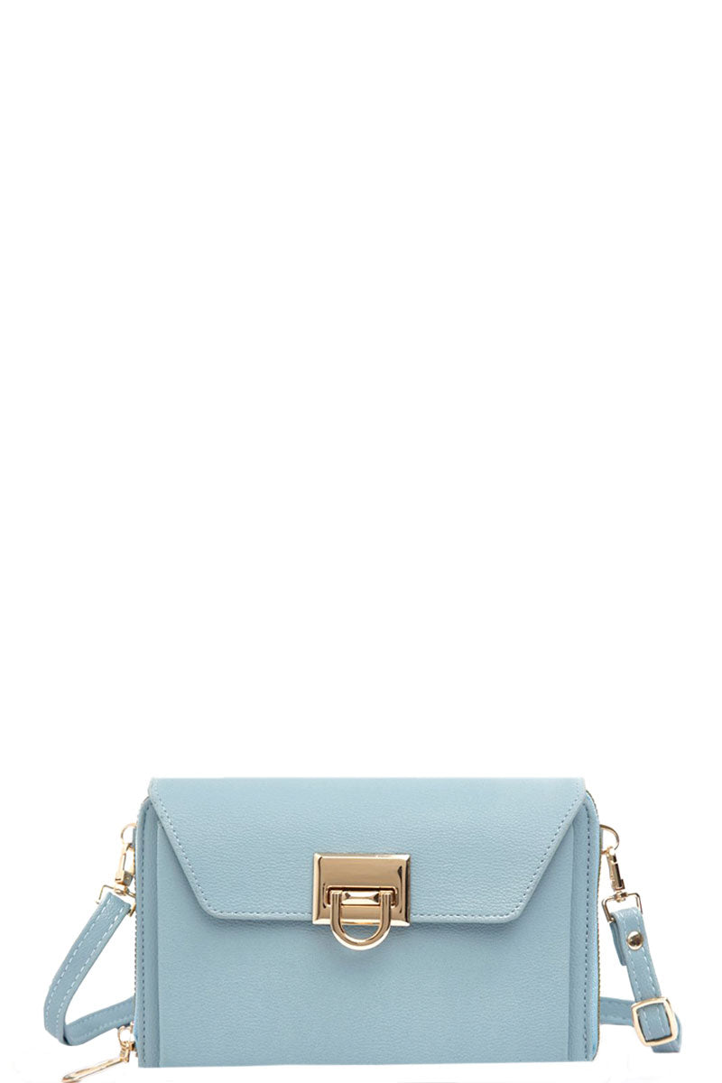 Light Blue Solid Color Faux Leather Women's Clutch Crossbody Bag, Show your trendy side with this awesome Crossbody bag. Ladies Fashion Bag is made of high-quality Faux leather, It feels comfortable, and the solid color denotes sophistication and stylish. Hands-Free Cross-Body adds an instant runway style to your look, giving it ladylike chic. Detachable, adjustable crossbody strap. Perfect Birthday Gift, Anniversary Gift, Mother's Day Gift, Graduation Gift, Valentine's Day Gift.