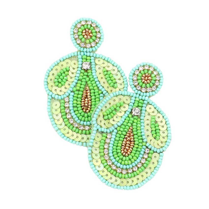 Mint Felt Back Beaded Dangle Earrings. This beaded handcrafted jewelry that fits your lifestyle, adding a polished finish to your look. Enhance your attire with these beautiful artisanal earrings to show off your fun trendsetting style. Lightweight and comfortable for wearing all day long. This is a fantastic gift for your loved ones.