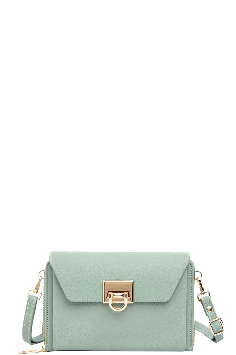 Mint Solid Color Faux Leather Women's Clutch Crossbody Bag, Show your trendy side with this awesome Crossbody bag. Ladies Fashion Bag is made of high-quality Faux leather, It feels comfortable, and the solid color denotes sophistication and stylish. Hands-Free Cross-Body adds an instant runway style to your look, giving it ladylike chic. Detachable, adjustable crossbody strap. Perfect Birthday Gift, Anniversary Gift, Mother's Day Gift, Graduation Gift, Valentine's Day Gift.