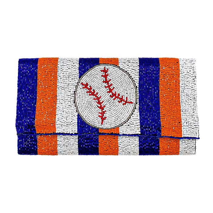 Multi Beaded Baseball Clutch Crossbody Bag, look like the ultimate fashionista when carrying this small clutch bag, great for when you need something small to carry or drop in your bag. Keep your keys handy & ready for opening doors as soon as you arrive which easily makes your events more enjoyable. This crossbody bag enhances your beauty and makes you more attractive.