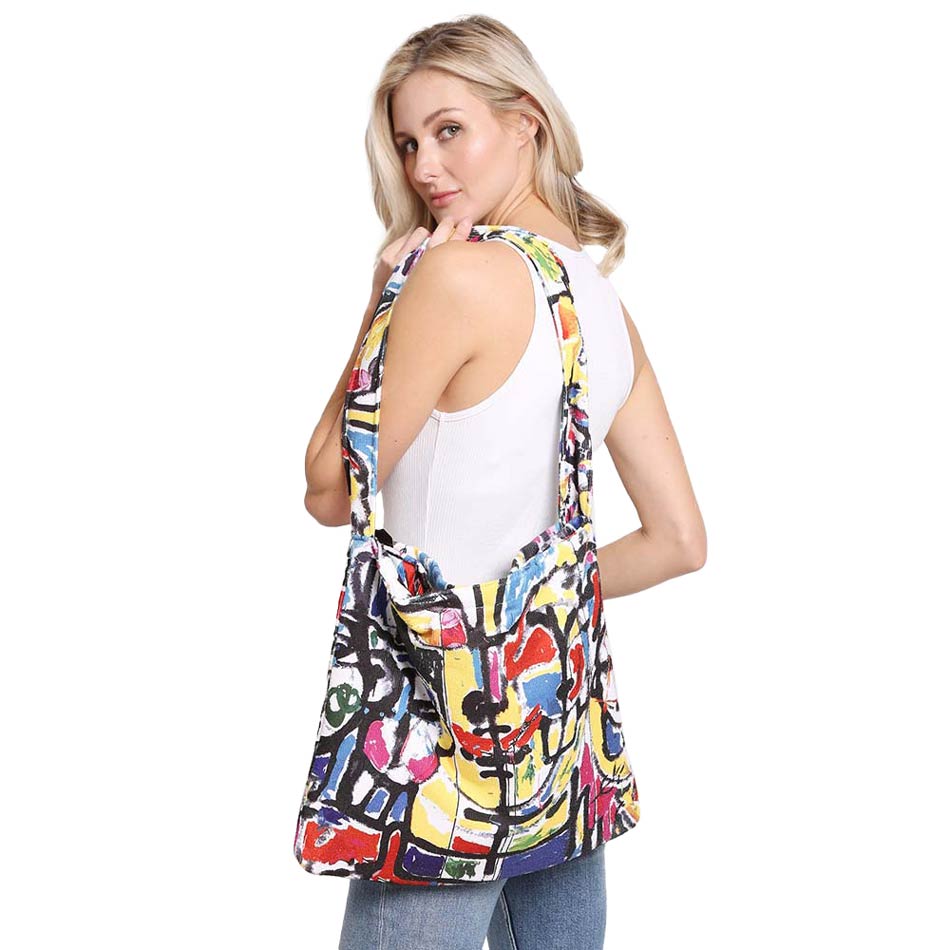 Multi Trendy Abstract Print Beach Towel And Tote Bag, great for relaxing under the sun, it’s time to enjoy those summertime vibes with a fun day at the beach, vacay or by the poolside with all your friends! It is a great gift for your friends, wife, mother, best friend, or girlfriend.