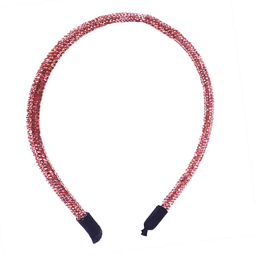 Peach Bling Stone Accented Giltzy Bead Padded Crystal Shimmer Hair Headband, soft, shiny headband makes you feel extra glamorous. Push your hair back, add a pop of color and shine to any plain outfit, Goes well with all outfits! Receive compliments, be the ultimate trendsetter. Perfect Birthday Gift, Mother's Day, Easter