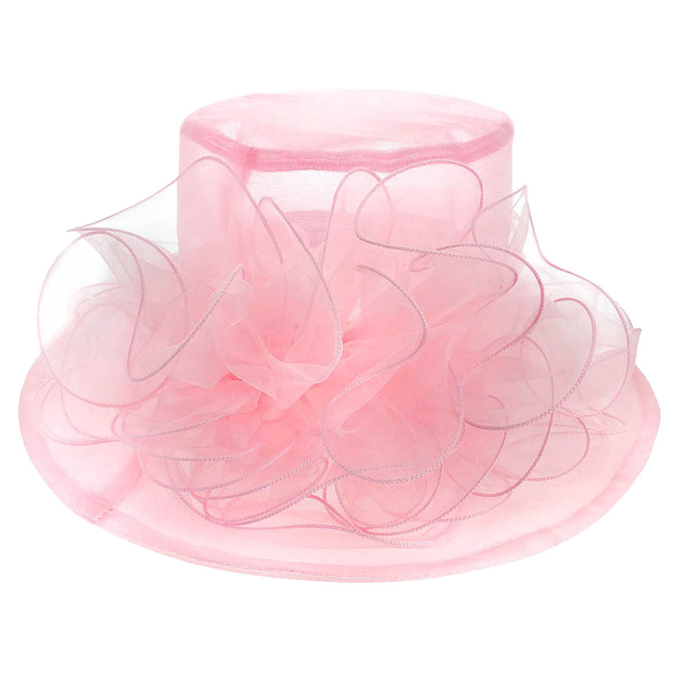 Pink Flower Accented Dressy Hat, is an elegant and high-fashion accessory for your modern couture. Unique and elegant hats, family, friends, and guests are guaranteed to be astonished by this flower-dressy hat. The fascinator hat with exquisite workmanship is soft, lightweight, skin-friendly, and very comfortable to wear. The trendy and stunning style adds a touch of ethereal fairytale sparkle to your, which makes you more charming in the crowd.