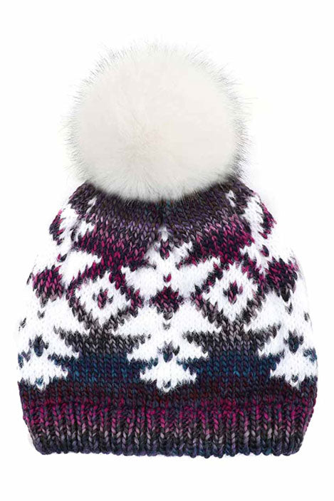 Purple C.C Multi Yarn Aztec Beanie Hat, before running out the door into the cool air, you’ll want to reach for this toasty Aztec beanie to keep you incredibly warm. Accessorize the fun way with this beanie winter hat, it's the autumnal touch you need to finish your outfit in style. Awesome winter gift accessory! Perfect Gift Birthday, Christmas, Stocking Stuffer, Secret Santa, Holiday, Anniversary, Valentine's Day, Loved One.